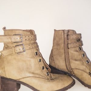 Heeled Combat Boots